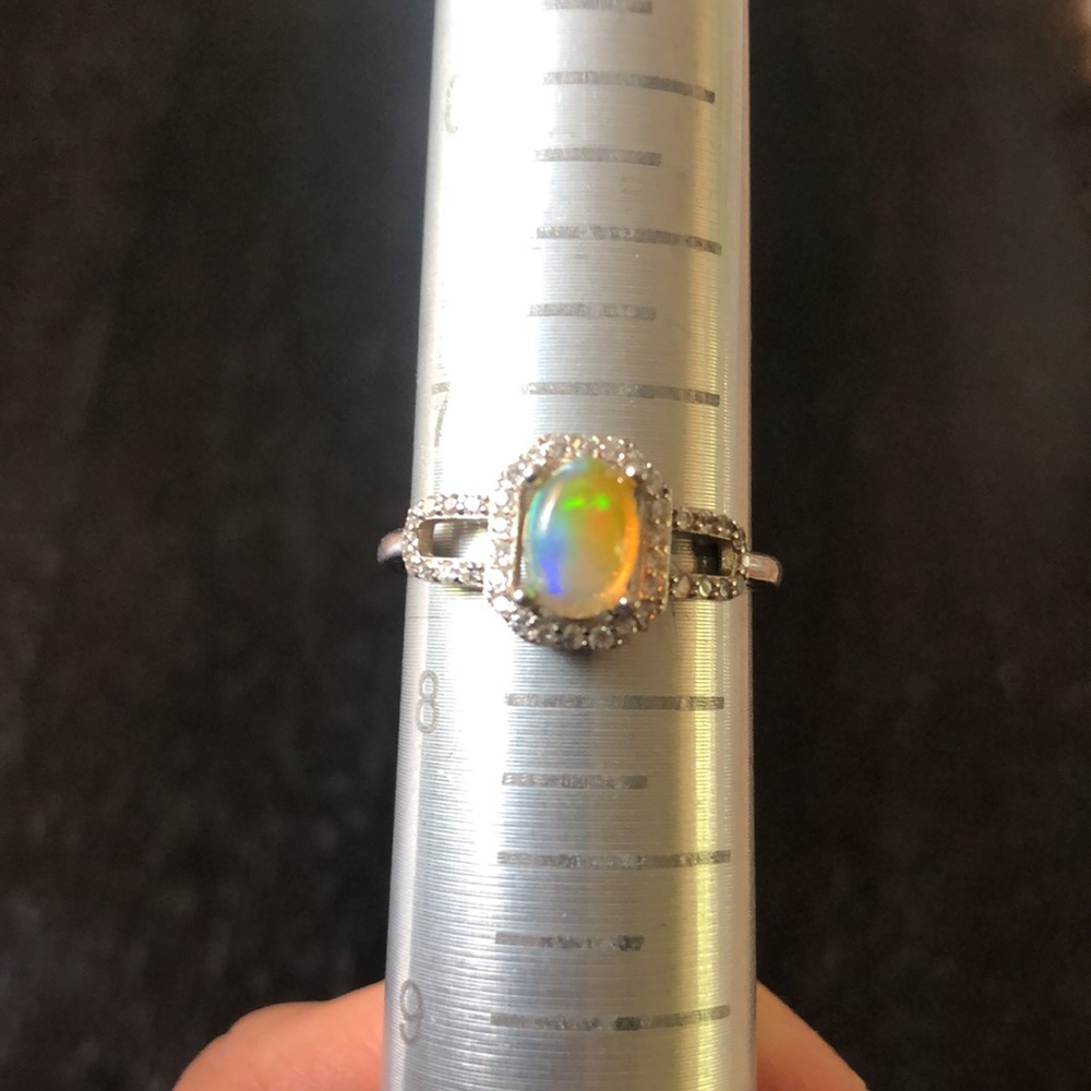 Opal/Topaz ring - Picture 7 of 7